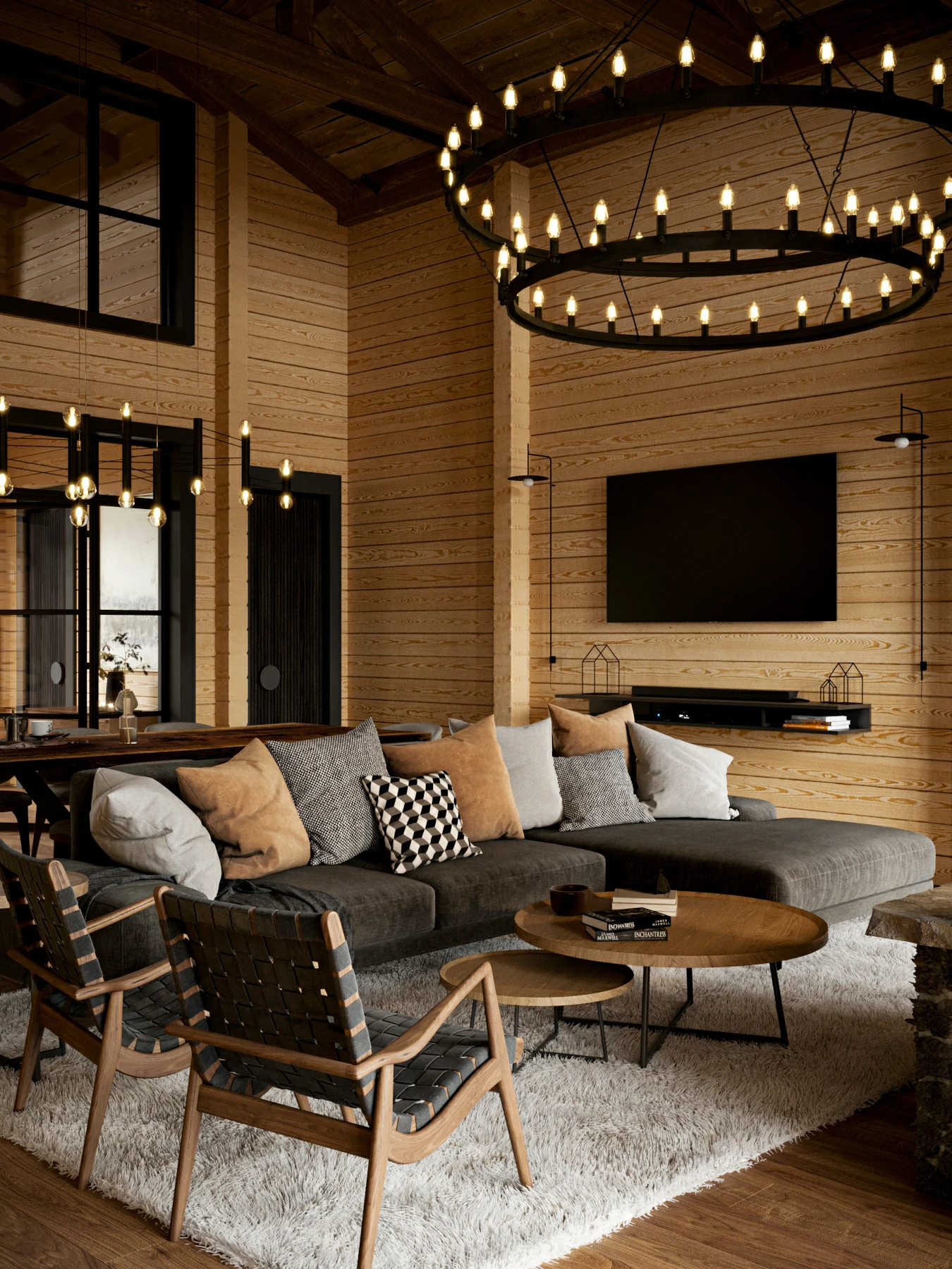 Уединённый дом у озера